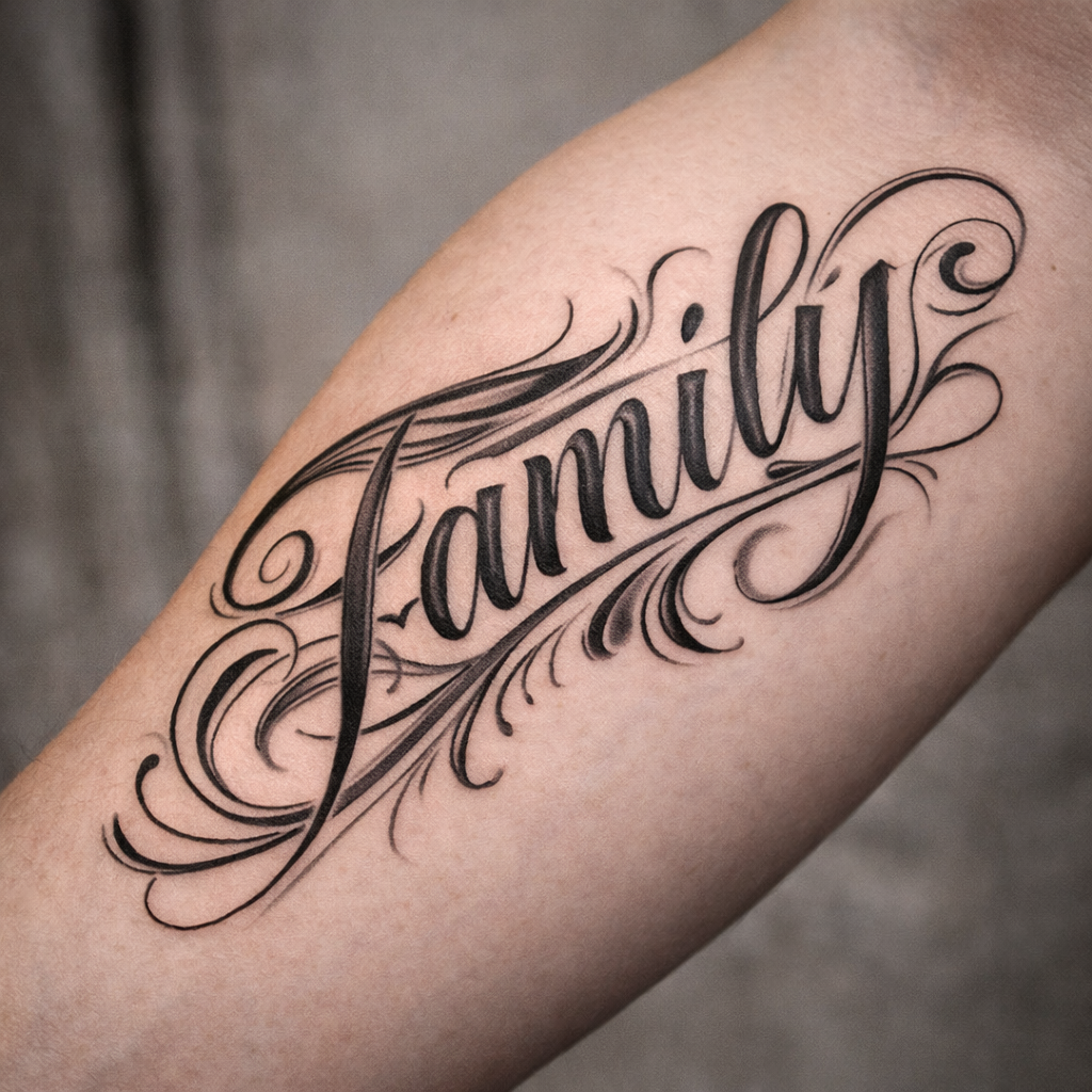 Tatuaje estilo Lettering